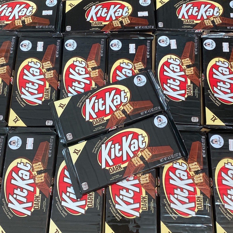 [DATE 12/2021] SOCOLA KITKAT SIZE XL - Dark - SOCOLA ĐEN - Thanh 127g