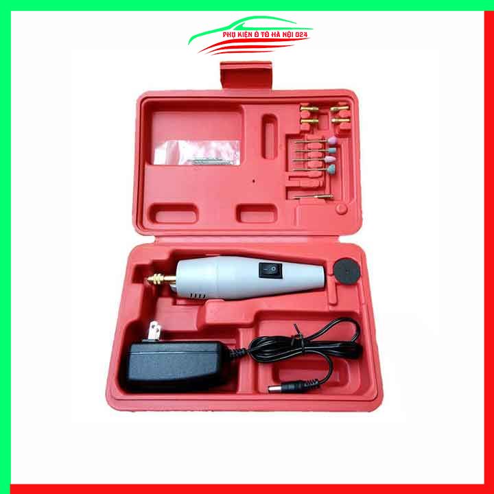 Máy Khoan Hộp Đỏ Mini Cầm Tay 12V Full Phụ Kiện