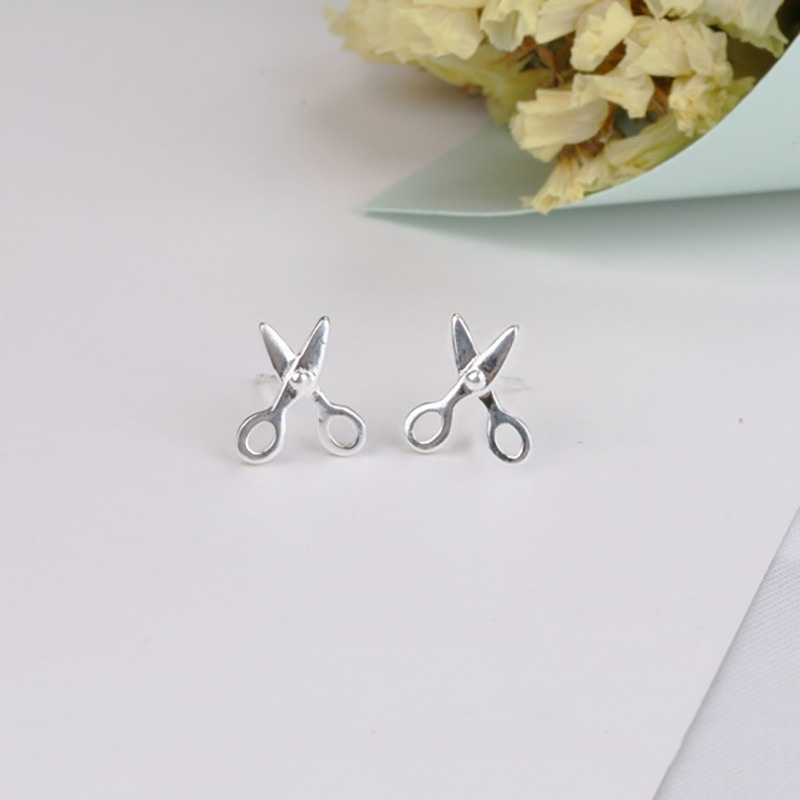 Khuyên Tai Hình Cây Kéo Độc Đáo Cá Tính Cho Nữ
