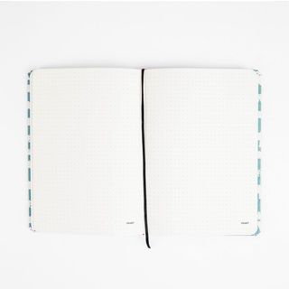 Sổ ruột Dot Crabit Notebuck - Geometric Xanh - sổ dotgrid