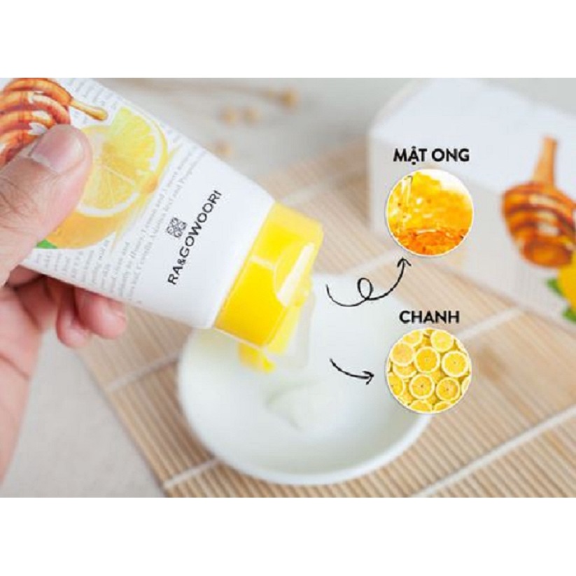 Tẩy Tế Bào Chết Chiết Xuất Mật Ong Ra&amp;Gowoori Honey Lemon Gel Peeling 160ml (dùng cho mặt)