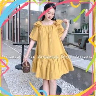 Váy Babydoll đuôi cá,Váy Babydoll bèo vai đuôi cá Chất thô lụa mềm cực sang chảnh.