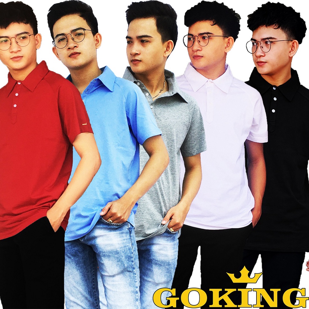 Combo 2 Áo thun polo thoát nhiệt Nhật Bản Goking, áo pull nam nữ cho người biết xài hàng hiệu