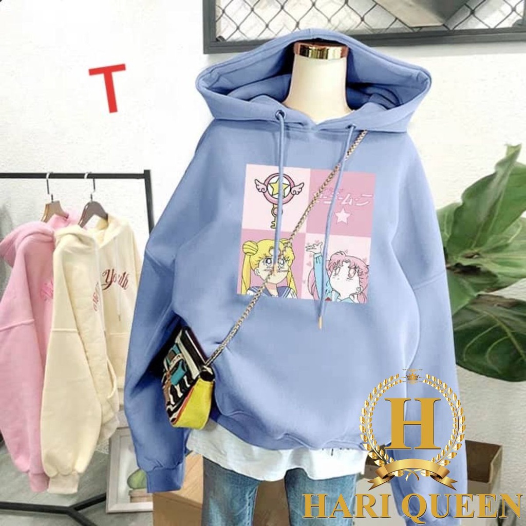 Áo hoodie thủy thủ mặt trăng DTR1119