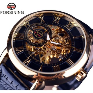 Đồng hồ cơ nam lộ máy forsining dây da cao cấp fullbox