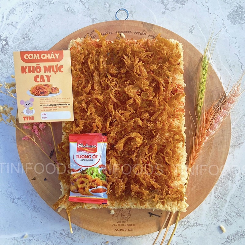 CƠM CHÁY KHÔ MỰC THƯỢNG HẠNG- ĂN LÀ MÊ 250GR- SIÊU RẺ- CHUYÊN XUẤT KHẨU