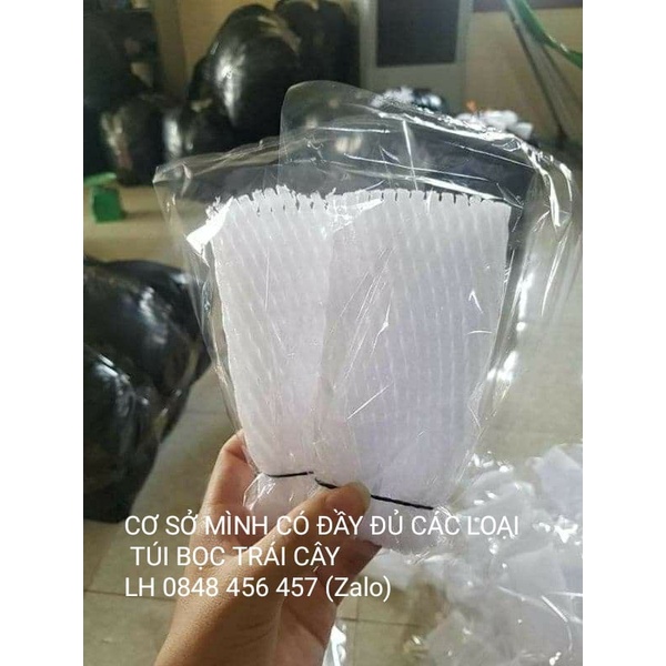 [ 1kg ] 320 - 350 cái TÚI XỐP BỌC CÁC LOẠI ỔI, VÚ SỮA HOÀNG KIM ĐẦY ĐỦ XỐP, THUN,BÌ ĐÃ LỒNG SẴN