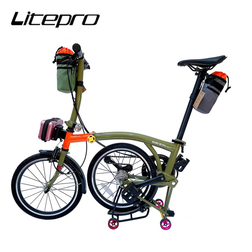 Túi đựng bình nước/ điện thoại di động Liteprocó thể gập lại gắn xe đạp