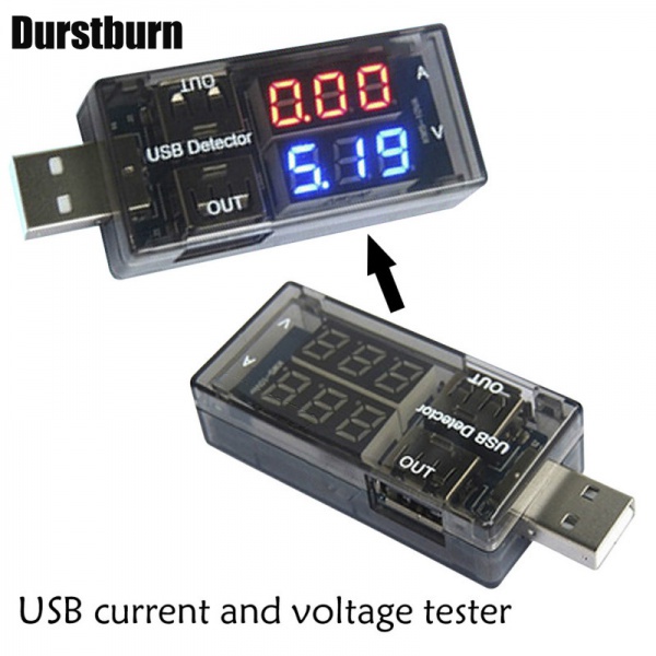 Usb Kiểm Tra Điện Áp Với Màn Hình Hiển Thị Kép Tiện Dụng
