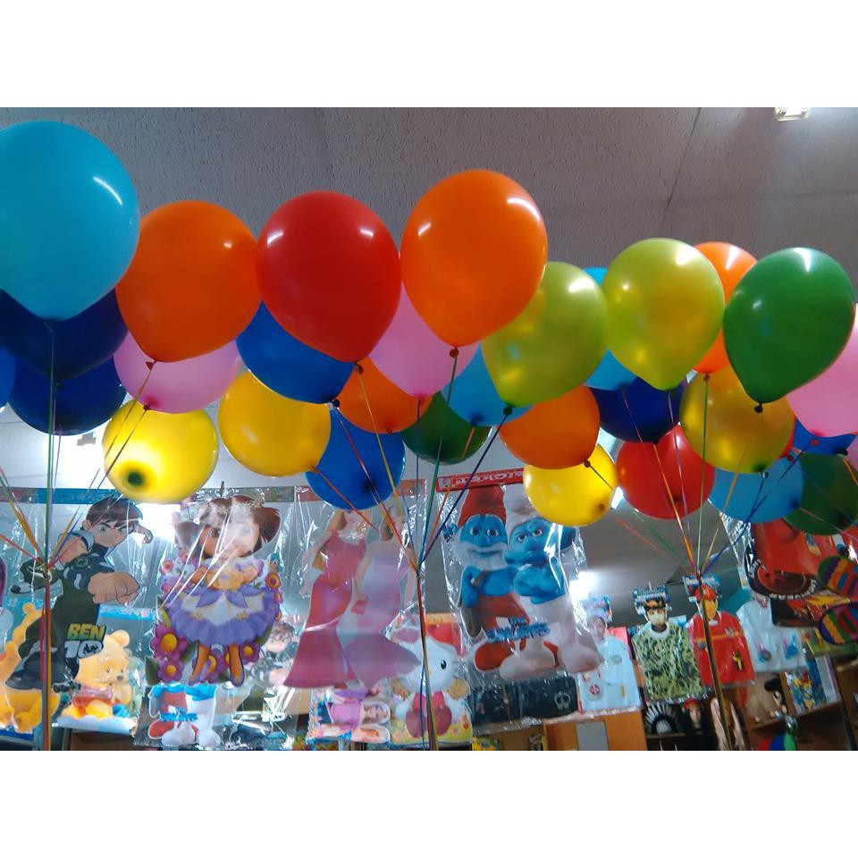 Bộ 100 Bong Bóng Bay Hình Tròn - Bong Bóng Balloon Nhiều Màu - LICLAC