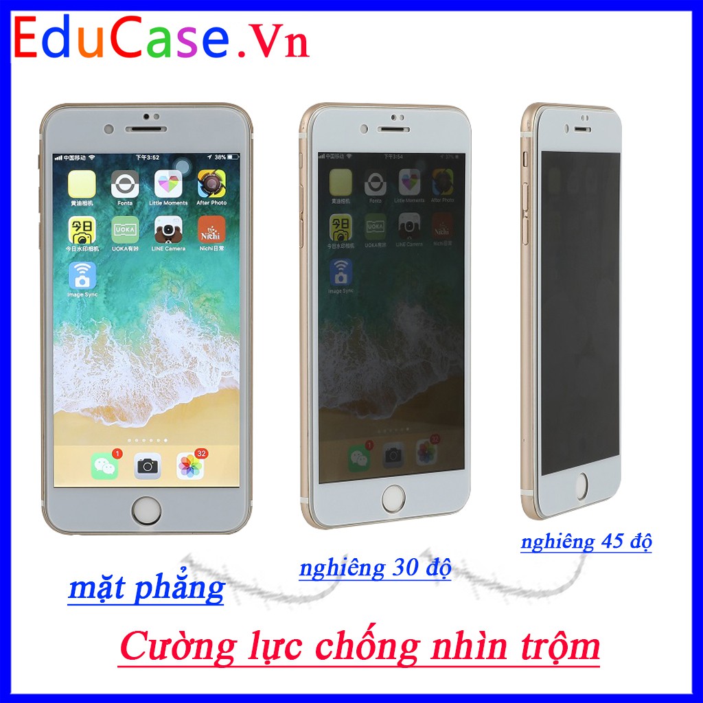 Cường Lực chống nhìn trộm iphone 6/6s/6 plus/7/7 Plus/ 8/ 8 Plus/X/ Xs/Xs Max/11/ 11Pro/11 ProMax/12 mini/12 /12pro/12ma