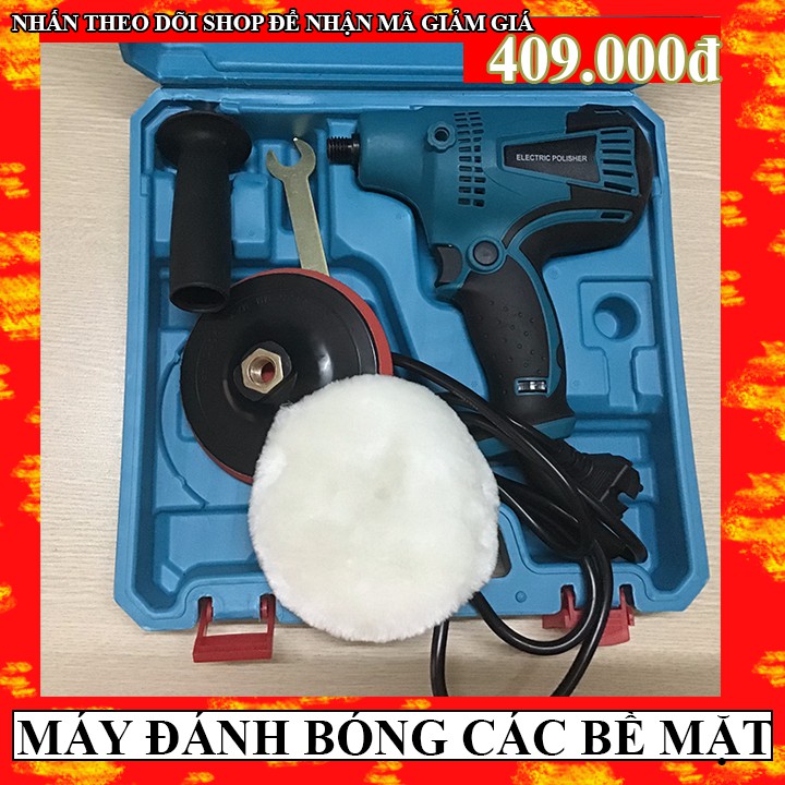 Máy đánh bóng ô tô MAKITA GV6010 - Đầy đủ phụ kiện - Máy chà nhám ô tô, xe máy tiện lợi