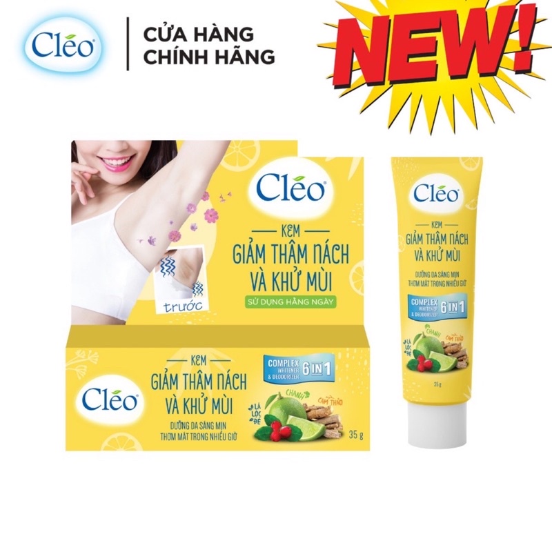 BỘ ĐÔI KEM KHỬ MÙI, GIẢM THÂM NÁCH VÀ TẨY LÔNG CLEO