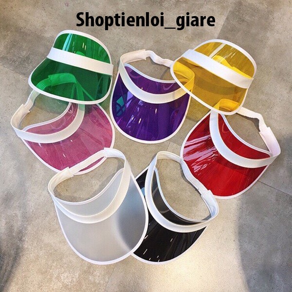 Mũ lưỡi trai nữ đi biển, Nón nhựa nửa đầu phong cách trẻ trung năng động
