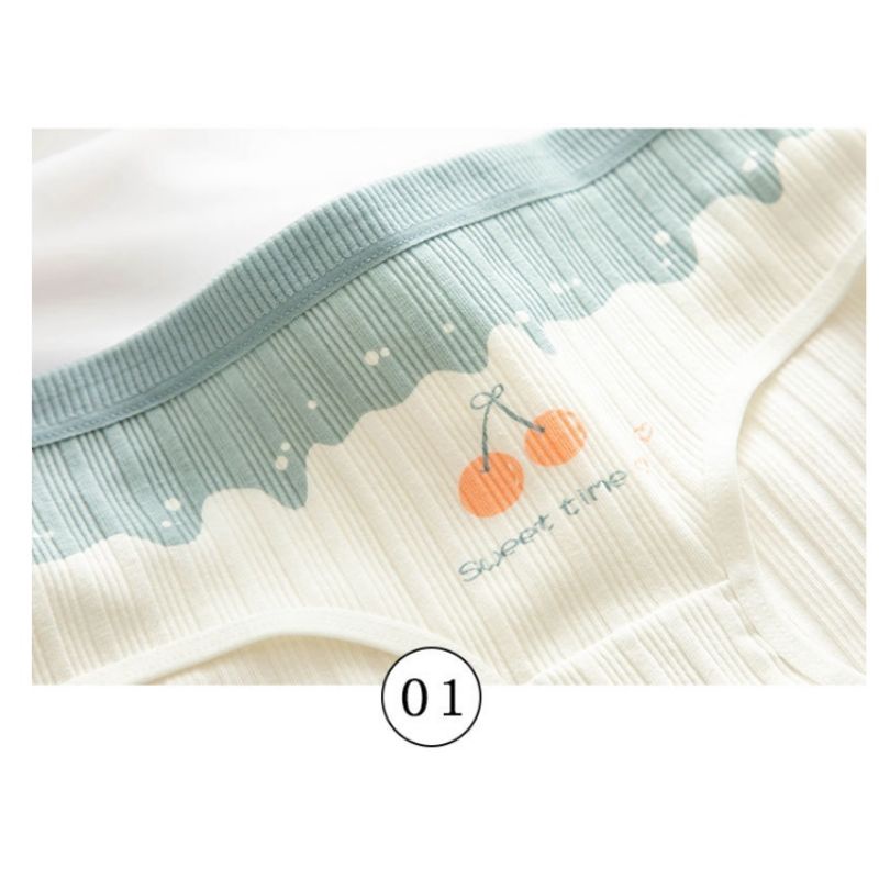 [CHE TÊN 100%] Quần Lót Nữ LMD36 Quần Chíp Cute Cherry Xanh Chất Cotton Quảng Châu Cao Cấp Sexy Xịn Đẹp Lamodu Shop | BigBuy360 - bigbuy360.vn