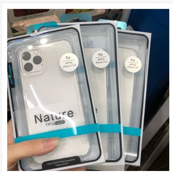 Ốp lưng iPhone 11 Pro Max 6.5 Nillkin Nature TPU Case trong suốt
