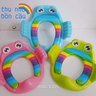 Bệ lót thu nhỏ bồn cầu có tay vịn cho bé yêu