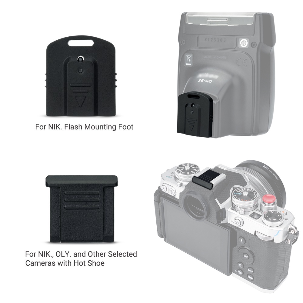 JJC Bộ vỏ giày nóng cho máy ảnh Nikon và đèn chớp SB-5000 SB-700 SB-500 SB-300 SB-900 SB-910