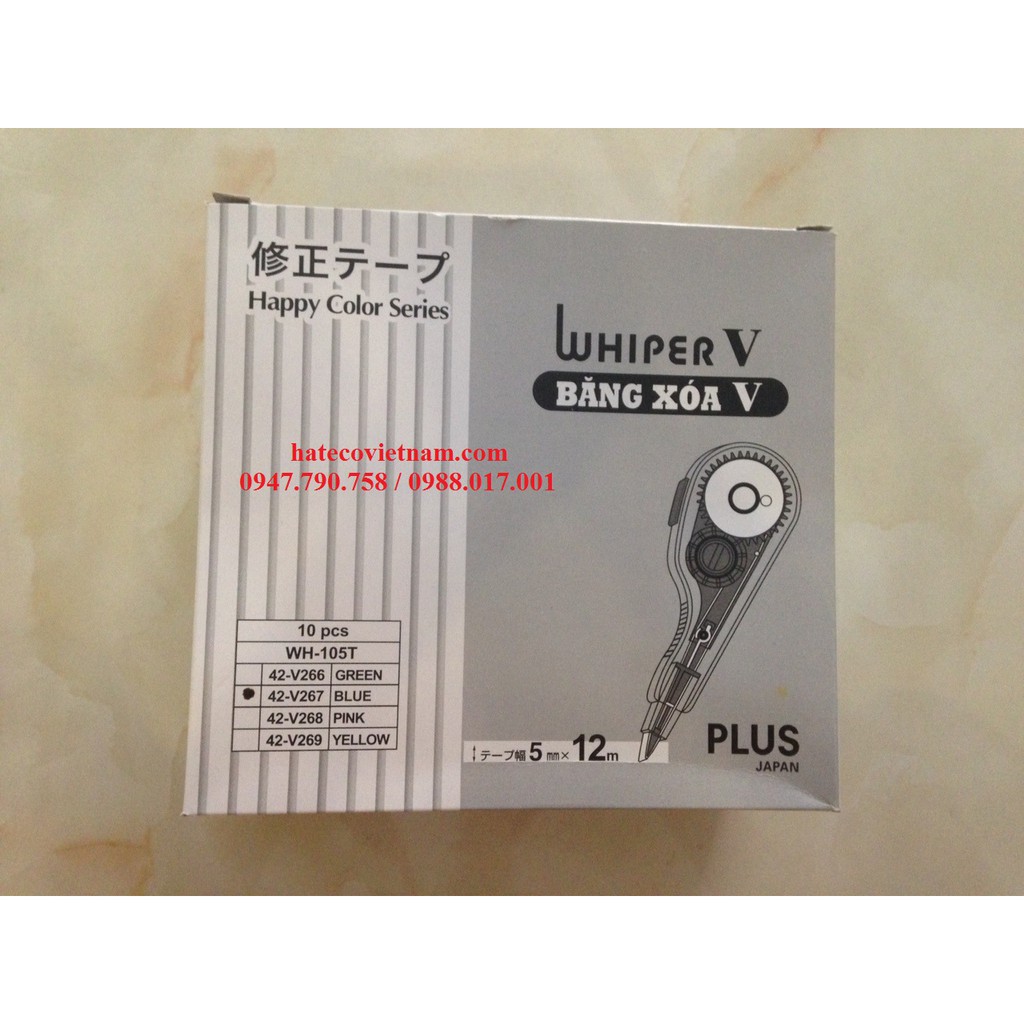 Băng xóa Plus 12m WH105T (1 chiếc) - Xóa Kéo - Xóa băng HÀNG CHÍNH HÃNG