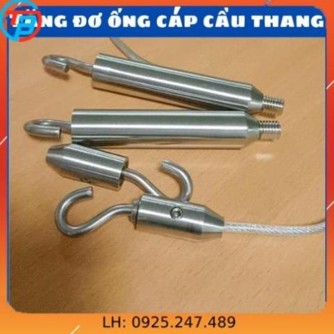 Tăng cáp cầu thang 8mm, tăng đơ ống inox 304 phi 8ly -Vật tư Vina