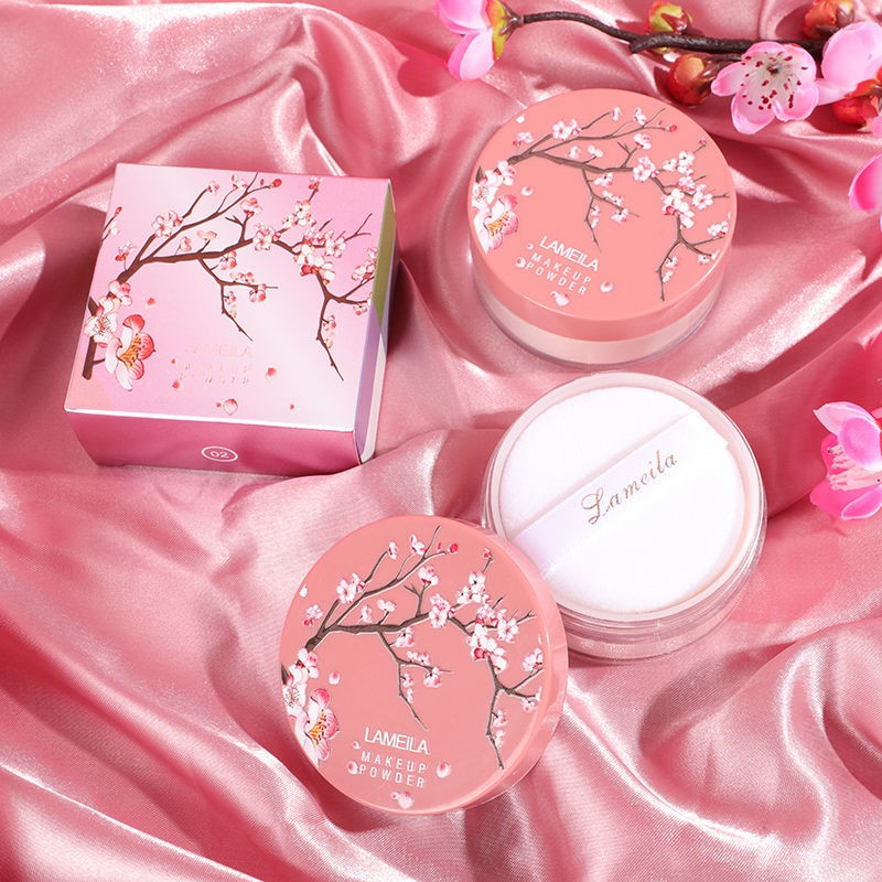[Hàng mới về] Phấn Phủ Dạng Bột Lameila Che Khuyết Điểm Kiềm Dầu Chống Thấm Nước Lâu Trôi Trang Điểm Tiện Dụng | BigBuy360 - bigbuy360.vn