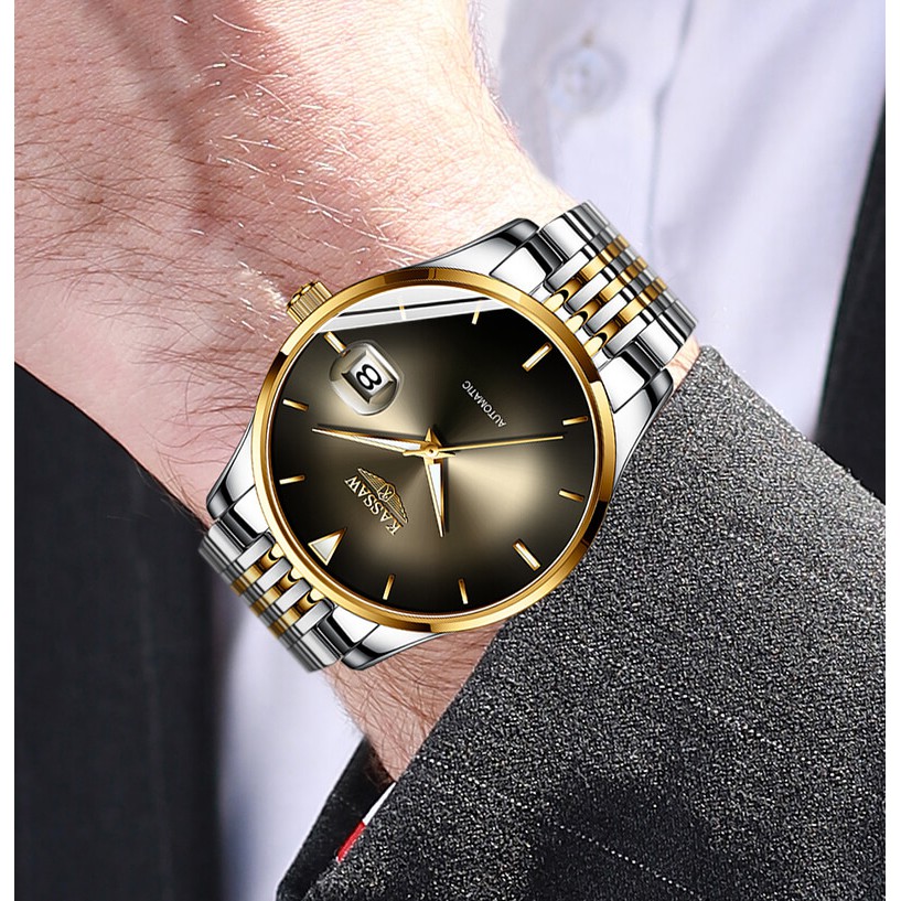Đồng hồ nam chính hãng KASSAW K867-4 Kính sapphire ,chống xước,Chống nước ,BH 24 tháng,Máy cơ (Automatic) ,dây kim loại