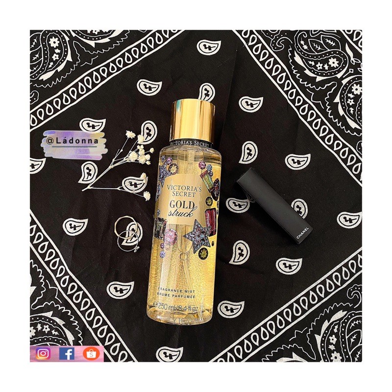 Xịt thơm dưỡng thể toàn thân Bodymist Gold Struck- Victoria's Secret | Thế Giới Skin Care