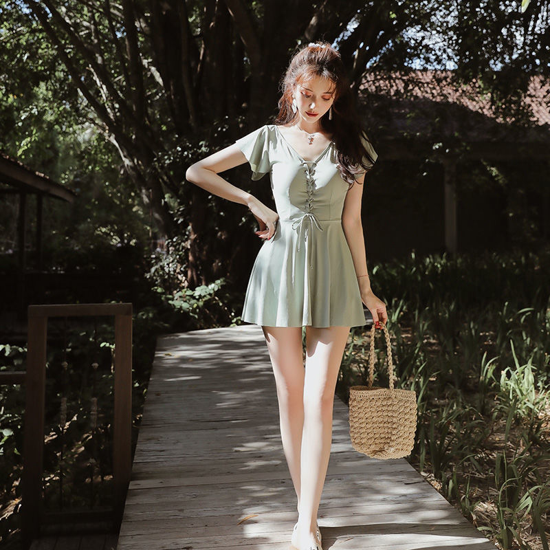 Đồ Bơi Một Mảnh Màu Xanh Bạc Hà Tươi Sáng Cho Nữ | BigBuy360 - bigbuy360.vn