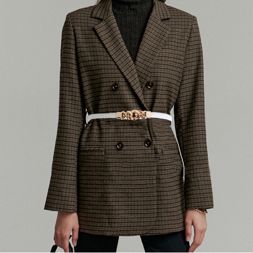 Thắt Lưng Da Pu Thiết Kế Khóa Kim Loại Sang Trọng Thời Trang Cho Nữ