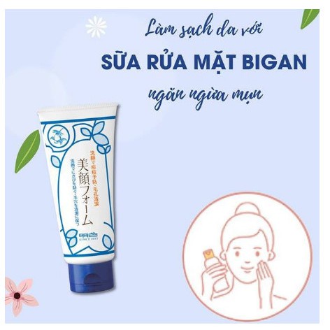 Sữa rửa mặt Meishoku Bigan Acne Facial Wash 80g giúp giảm mụn