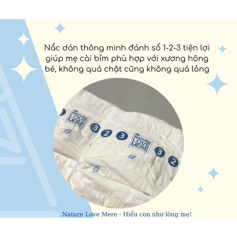 Bỉm dán/quần NATURE LOVE MERE Hàn Quốc cho bé dòng Super Slim và Long Night S26/M24/L22/XL20/XXL18