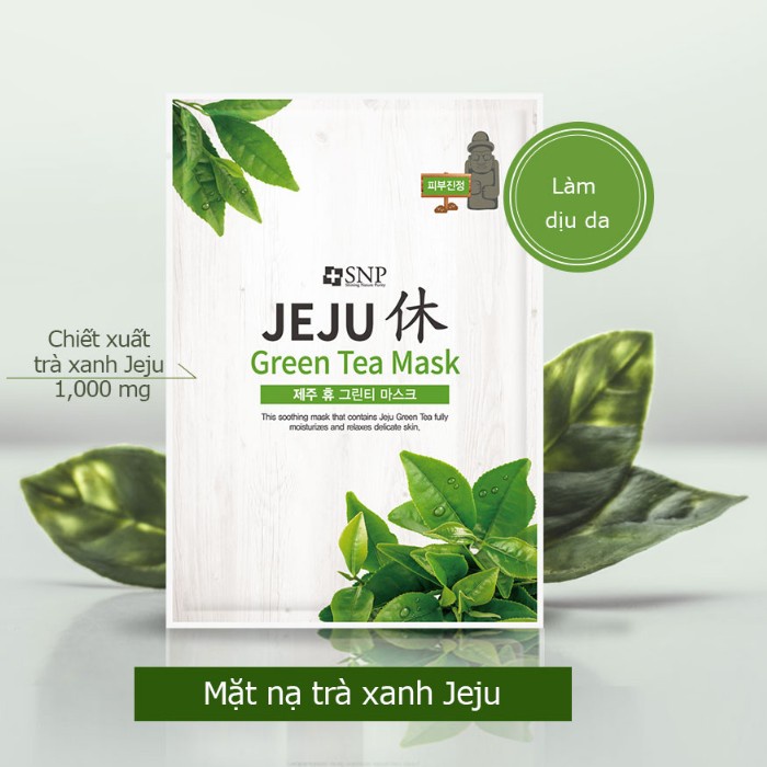 Mặt Nạ Tinh Chất Thiên Nhiên Jeju Giúp Thư Giãn Cấp Ẩm Dưỡng Da