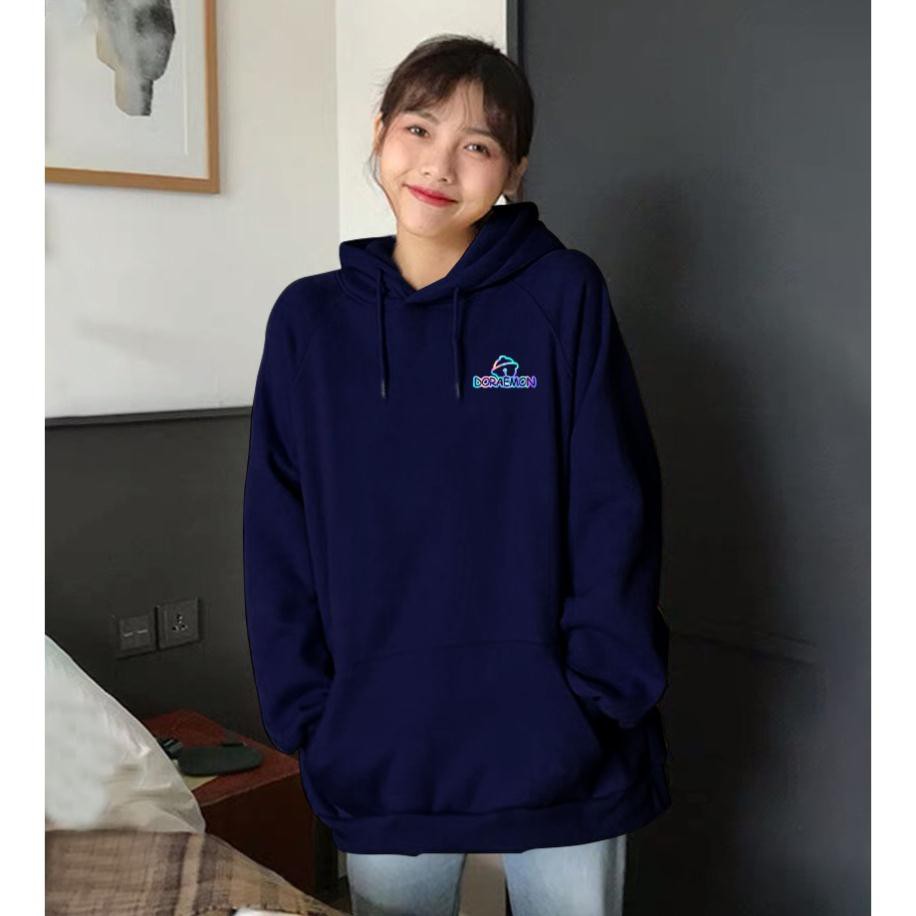 [BÁN CHẠY] Áo khoác nỉ hoodie phản quang Doremon, Áo nỉ trần bông dày đẹp, cao cấp, Freesize dưới 65kg | BigBuy360 - bigbuy360.vn