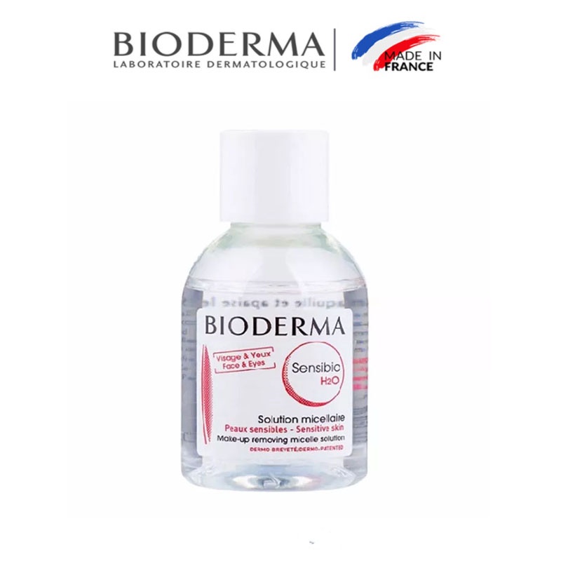 Dung dịch làm sạch và tẩy trang Micellar cho da nhạy cảm Bioderma Sensibio H2O 20ml-Travel Size