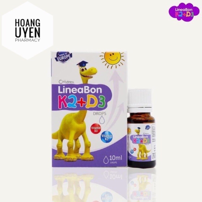 Vitamin D3 K2 Lineabon K2+D3 giúp tăng chiều cao vượt trội