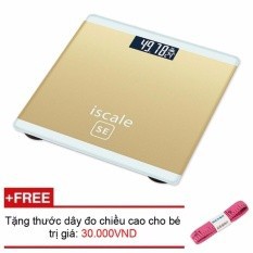 Cân Sức Khỏe Điện Tử Iscale 180kg Xịn Tặng Kèm Pin AAA