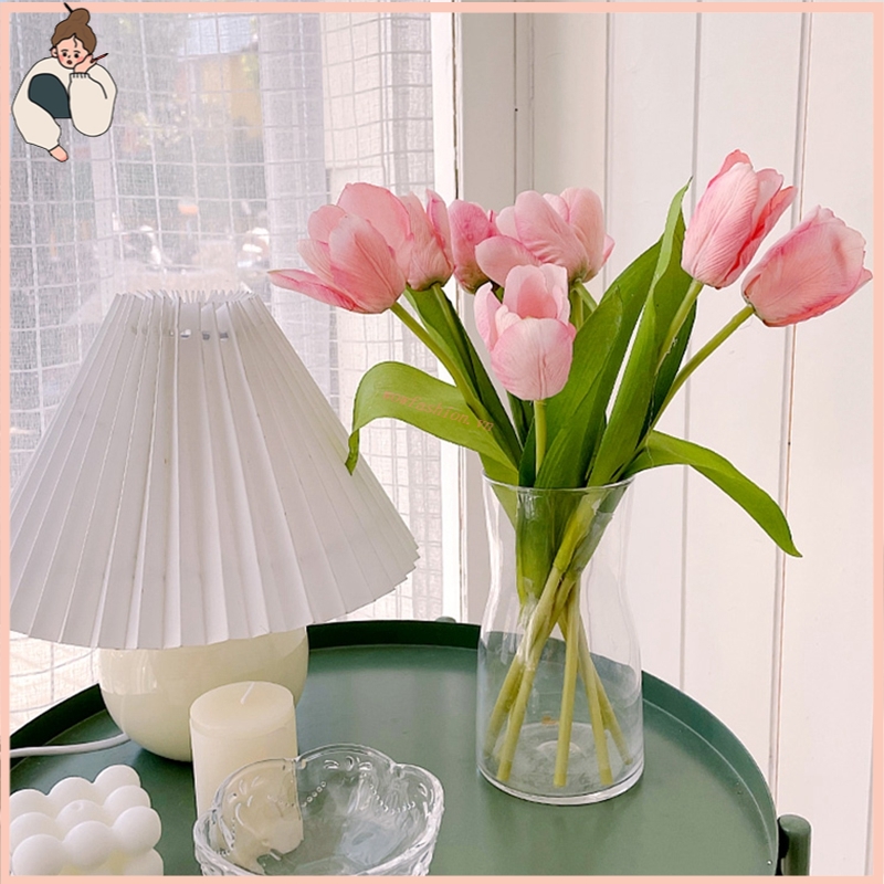 Hoa tulip giả sống động như thật trang trí nội thất