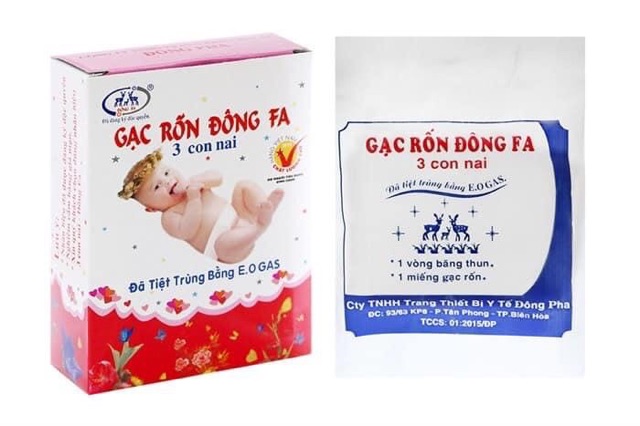 Gạc rốn Đông Fa 3 con nai cho bé sơ sinh