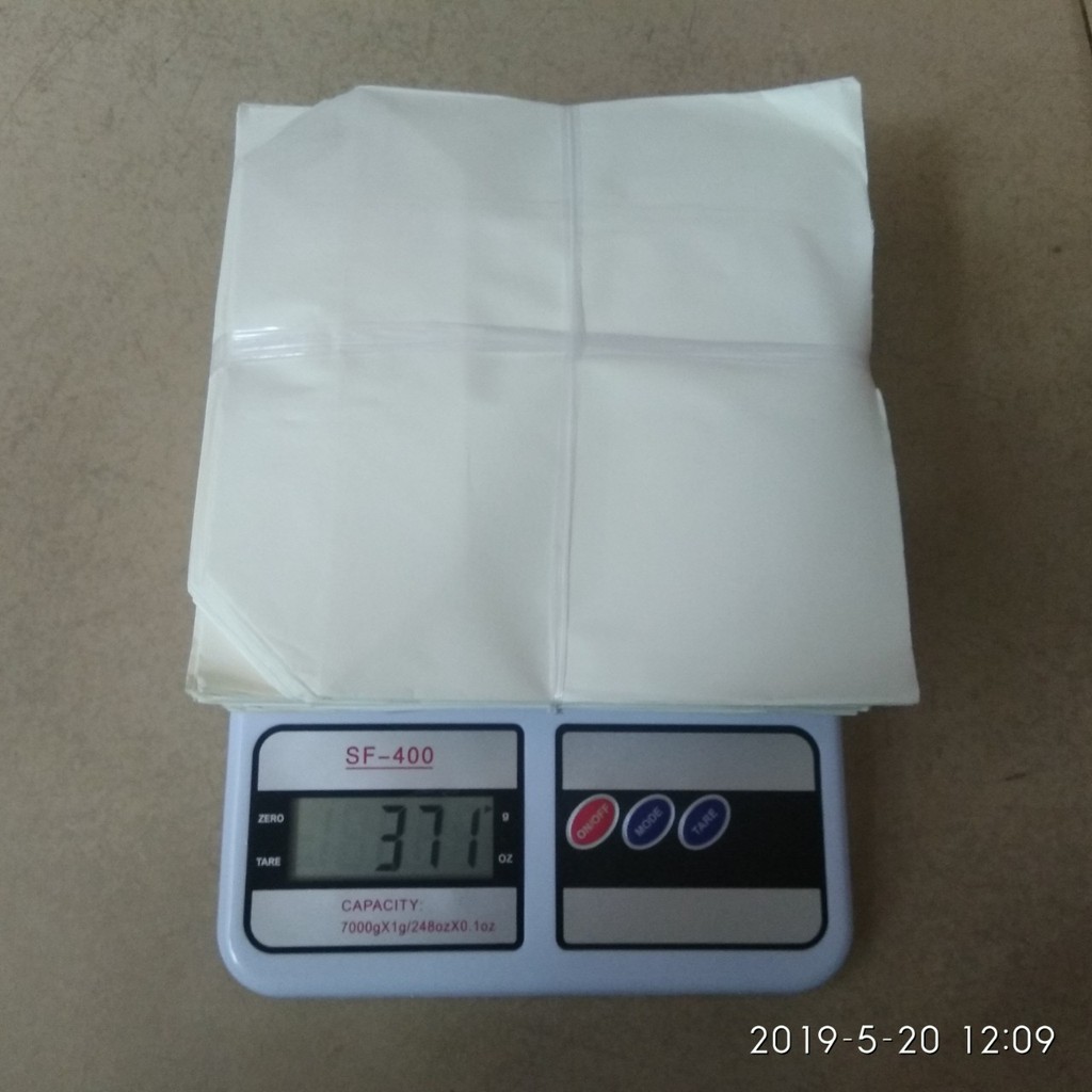 Combo 100 túi giấy trắng đựng thức ăn nhanh 16x16