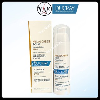 Kem dưỡng sáng da, mờ thâm nám Ducray melascreen eclat light cream skin lightening spf15 40ml
