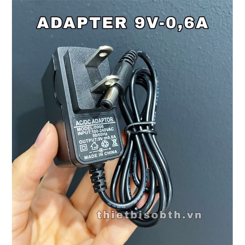 Nguồn 9V-0,6A - Adapter 9V-0.6A Cho Bộ Phát Wifi Tplink. tenda