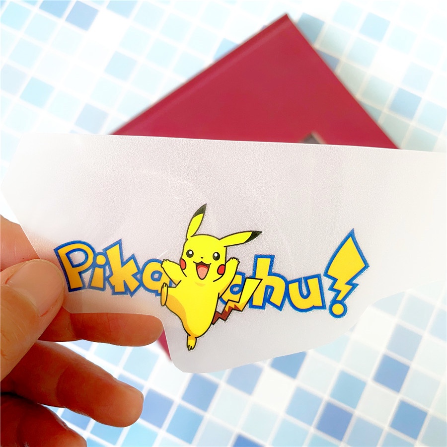✪ Sticker Dán Tường Hình Pikachu Đáng Yêu ✪ 1 Miếng Dán Trang Trí Công Tắc Nhiệt