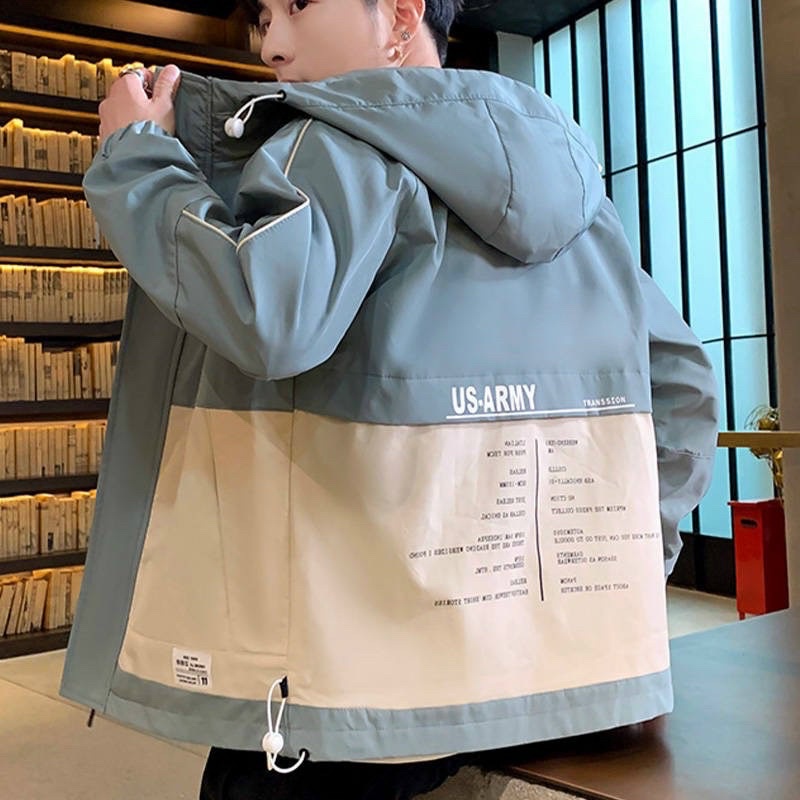 Áo Khoác Kaki Nam Có Nón Chất Đẹp Phối Màu Cá Tính