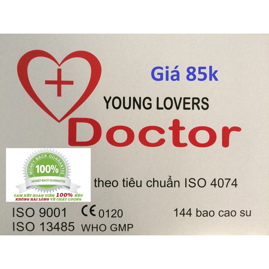 Bao cao su Young lovers Doctor hộp 144 cái dành cho gia đình khách sạn nhà nghỉ giá rẻ tốt nhất