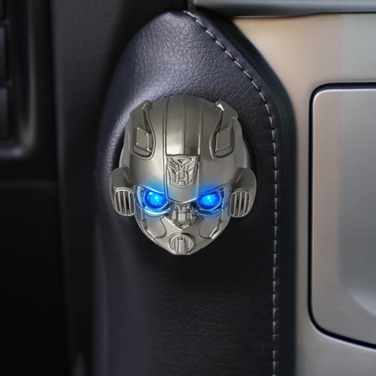 Iron Man Transformers Bumblebee Car Một nút Khởi động Nút che ô tô Hình dán xe hơi Chống xước Chất liệu Hợp kim nhôm Chống Trầy Vỏ Trang trí Động cơ | BigBuy360 - bigbuy360.vn