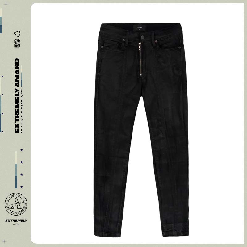 Quần Jean đen Wax thiết kế Amand QB023