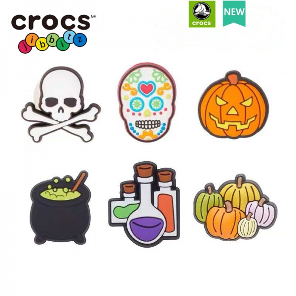 Jibbitz Mall Sản Phẩm Chính Hãng Phù Hợp Với crocs Họa Tiết Bí Ngô Halloween Hoạt Hình