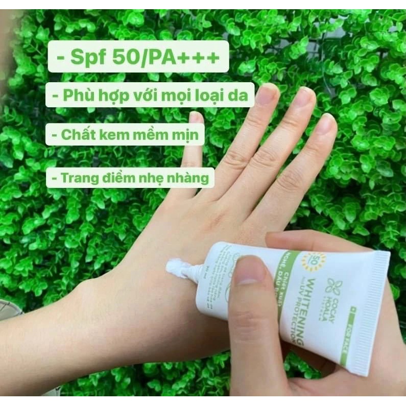 Kem Chống Nắng Bơ Nghệ Cỏ Cây Hoa Lá Vietnam - kiềm dầu, chống thấm nước, nâng tông da- Dung tích 30ml