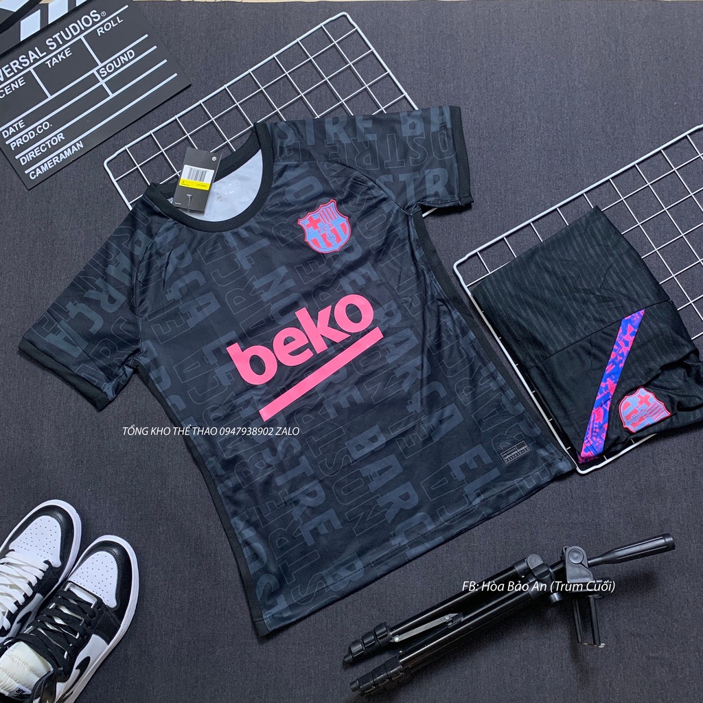Freeship Toàn Quốc - Áo Barca 2023 - Quần Áo Bóng Đá CLB Barcelona Training vải Thun Thái mới 2023