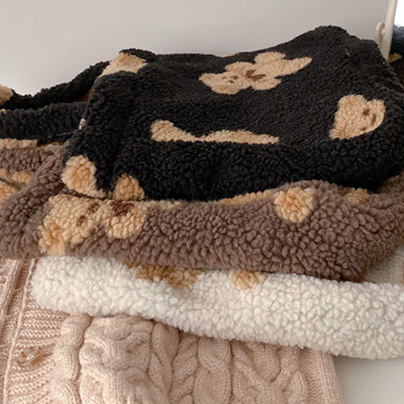 Túi Đeo Chéo Bằng Vải Lông Cừu Nhân Tạo Mềm Mại Ấm Áp